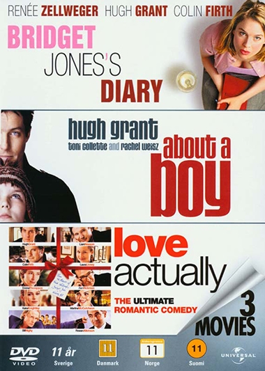 Bridget Jones' dagbog (2001) + About a Boy (2002) + Love Actually (2003) [DVD]