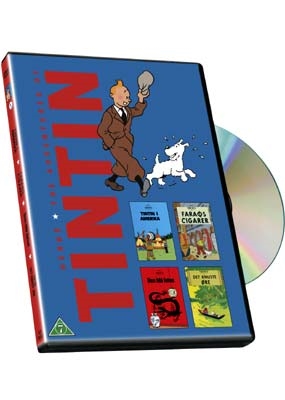 Tintin i Amerika (1992) + Figaros cigarer (1991) + Den blå lotus (1991) + Det knuste øre (1992) [DVD]