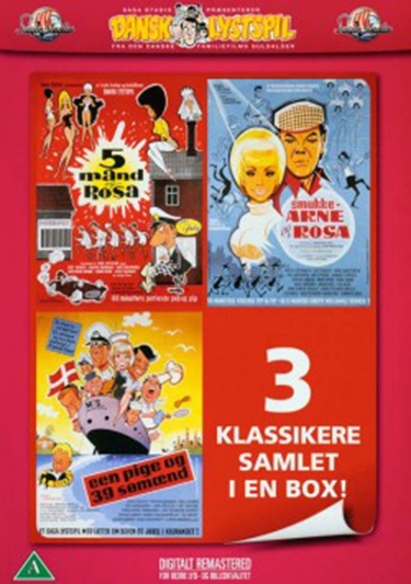 5 MAND & ROSA+SMUKKE ARNE & ROSA+39 SØMÆND - DANSK LYSTSPIL  [DVD]